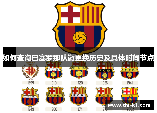 如何查询巴塞罗那队徽更换历史及具体时间节点