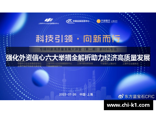 强化外资信心六大举措全解析助力经济高质量发展